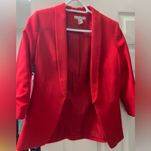 Red H&M blazer